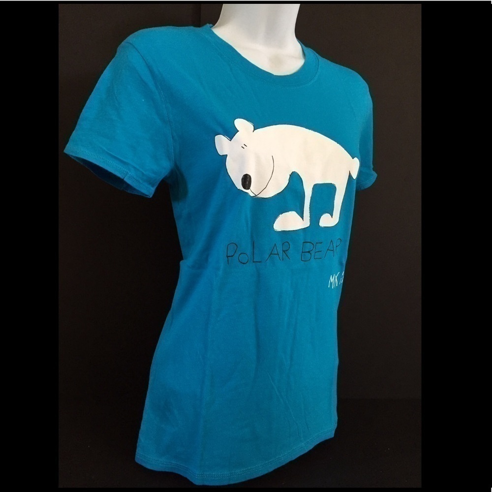 Polar bear animal art Tee women T-shirt Hyp